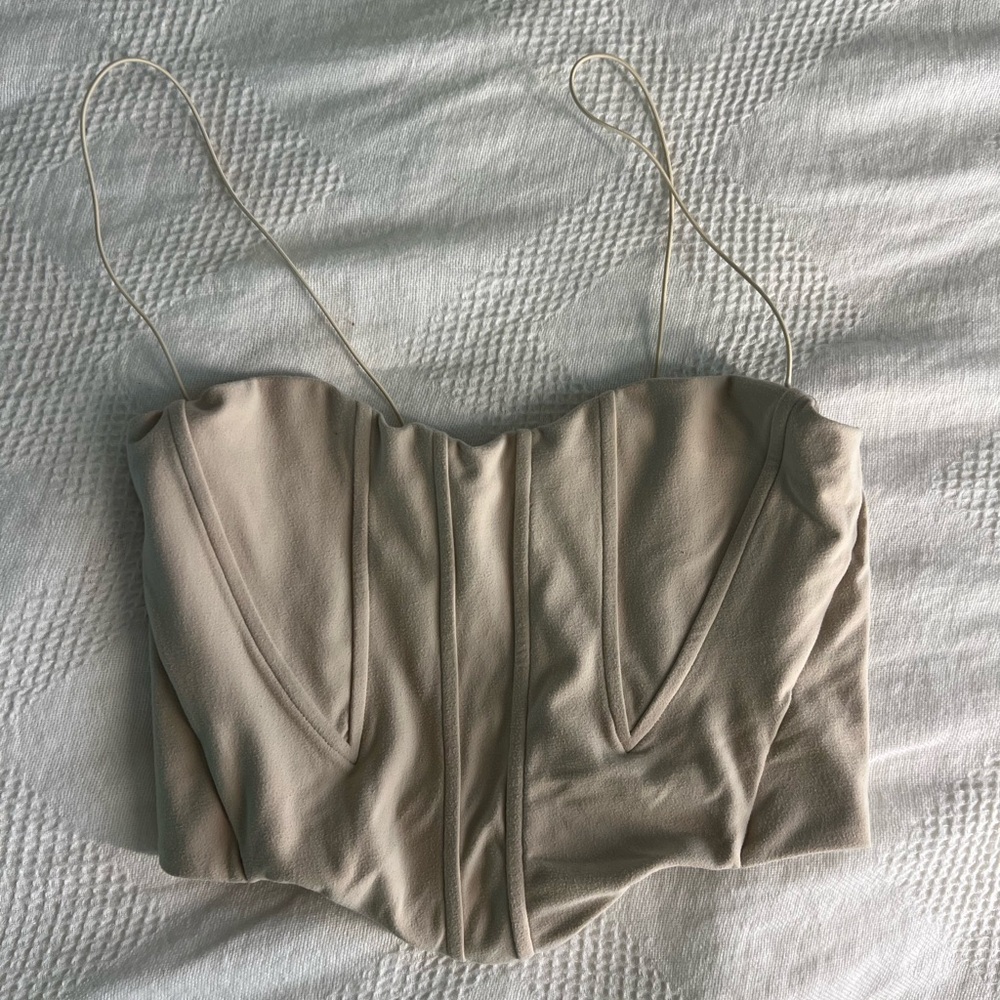 Joah brown corset top